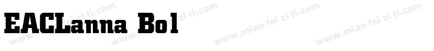 EACLanna Bold字体转换
